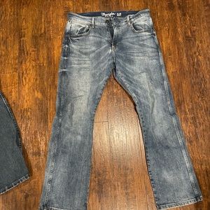 retro wranglers 34x32 slim bootcut
